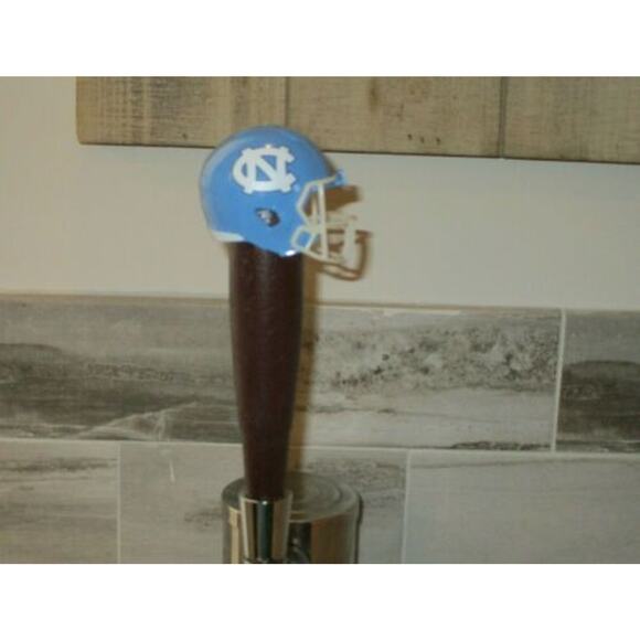 NCAA UNC Tar Heels Tap Handle Kegerator North Carolina Football Wood ACC Keg - Picture 3 of 3